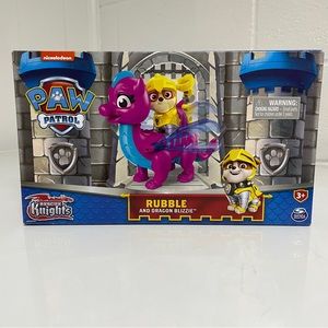 Paw Patrol Rescue Knights Rubble and Dragon Blizzie